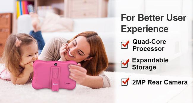 Contixo V9 Pink 7" Kids 32GB HD Tablet Featuring 50 Disney E-Books