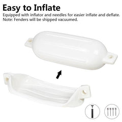 6.5"(D) x 23"(L) Outdoor Yacht Crash Float White