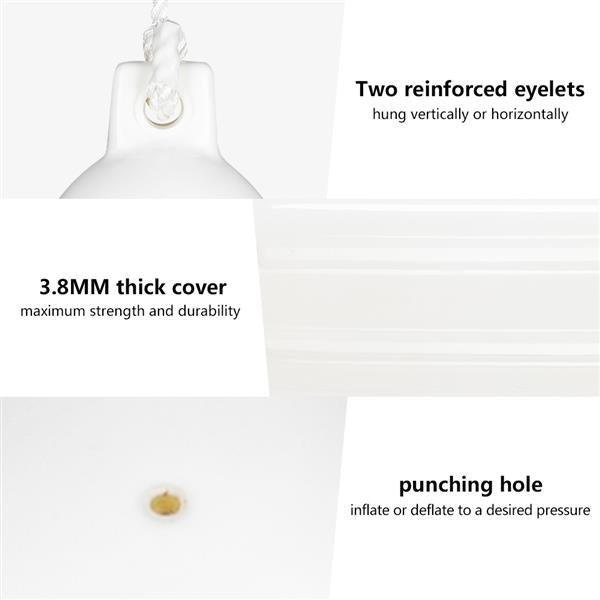 6.5"(D) x 23"(L) Outdoor Yacht Crash Float White