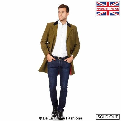 De La Creme MAN - Herringbone Design Retro Mod Coat - VirtuousWares:Global