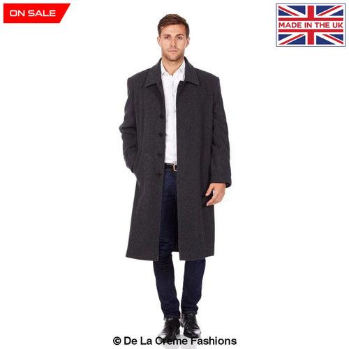 De La Creme MAN - Wool & Cashmere Long Formal Overcoat - VirtuousWares:Global