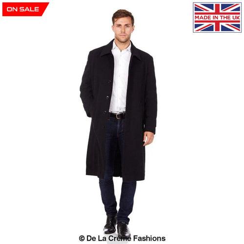 De La Creme MAN - Wool & Cashmere Long Formal Overcoat - VirtuousWares:Global