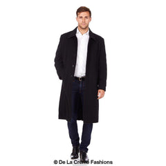 De La Creme MAN - Wool & Cashmere Long Formal Overcoat - VirtuousWares:Global