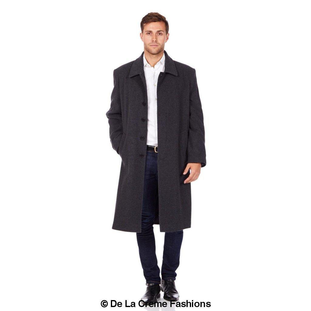 De La Creme MAN - Wool & Cashmere Long Formal Overcoat - VirtuousWares:Global