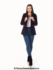De La Creme Womens Military Style Pea Coat - VirtuousWares:Global