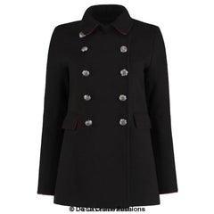 De La Creme Womens Military Style Pea Coat - VirtuousWares:Global