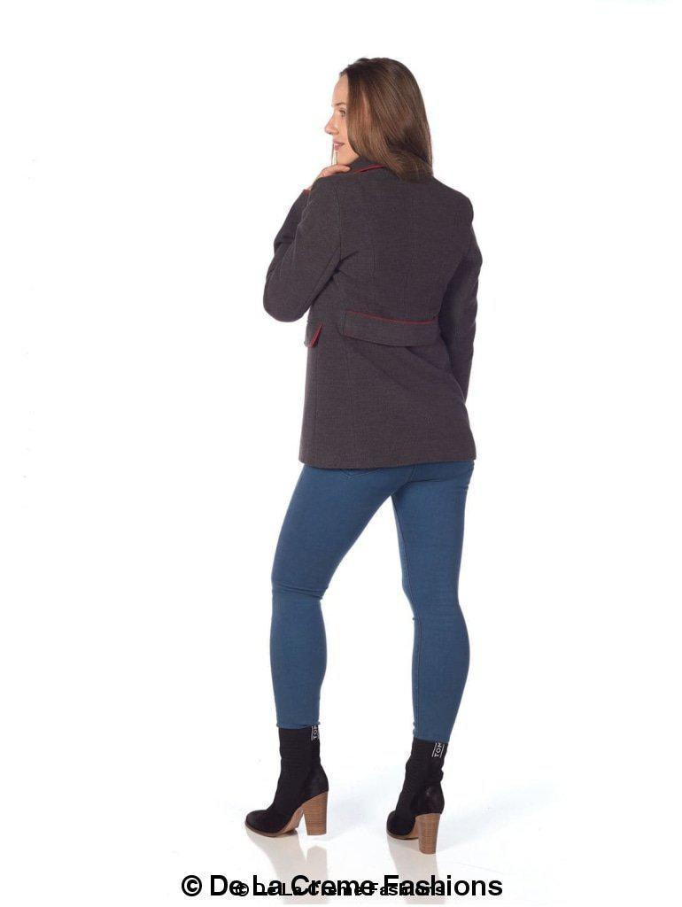De La Creme Womens Military Style Pea Coat - VirtuousWares:Global