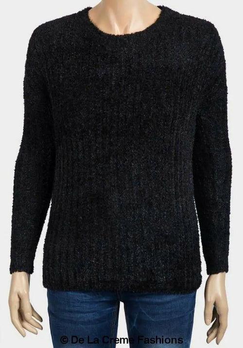 De La Creme - Womens Soft Chenille Jumper - VirtuousWares:Global