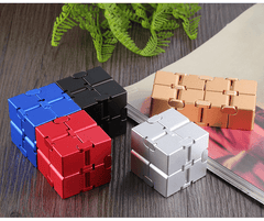 Decompresses Relax Toys Stress Relief Toy Metal Infinity Cube - VirtuousWares:Global