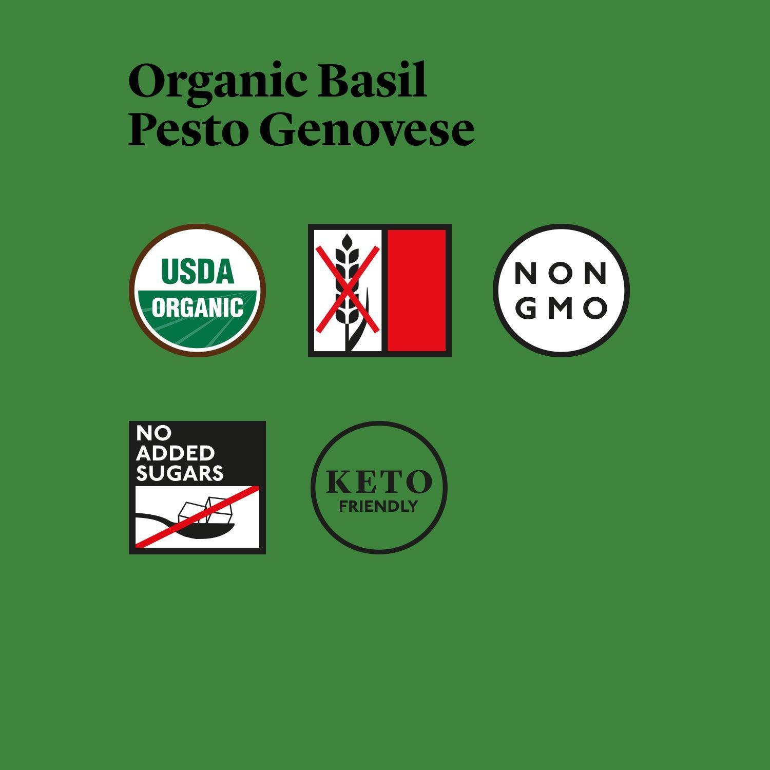 Delicious & Sons Organic Basil Pesto Genovese 6.70 oz (Pack of 3) - VirtuousWares:Global