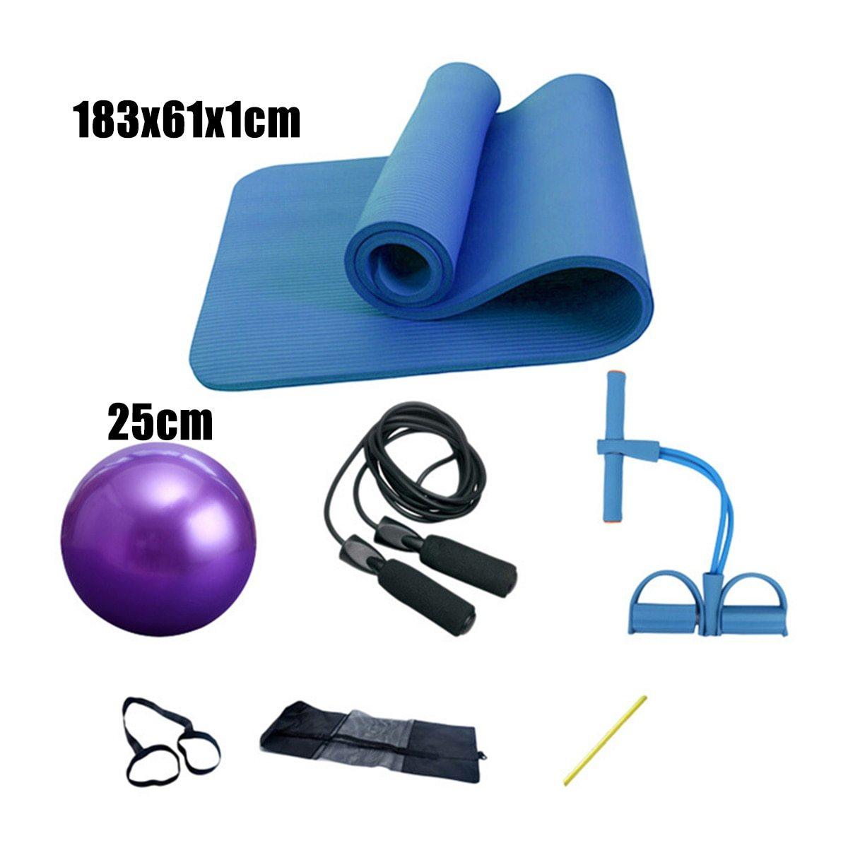 Deluxe Yoga Fitness 5 pcs Exercise Set - VirtuousWares:Global