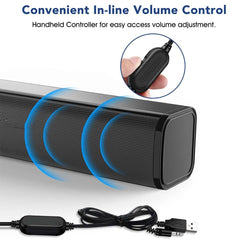 Desktop PC Portable Soundbar Speaker - VirtuousWares:Global