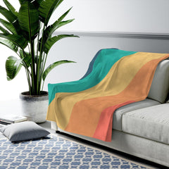 Diagonal Stripes Plush Blanket Throw - VirtuousWares:Global