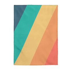 Diagonal Stripes Plush Blanket Throw - VirtuousWares:Global