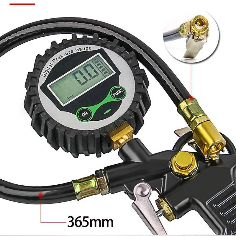 Digital LCD Display Inflation Monitoring Manometer Car EU Tire Air - VirtuousWares:Global