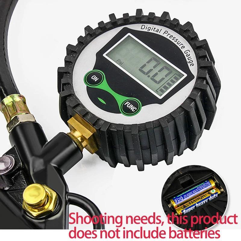 Digital LCD Display Inflation Monitoring Manometer Car EU Tire Air - VirtuousWares:Global
