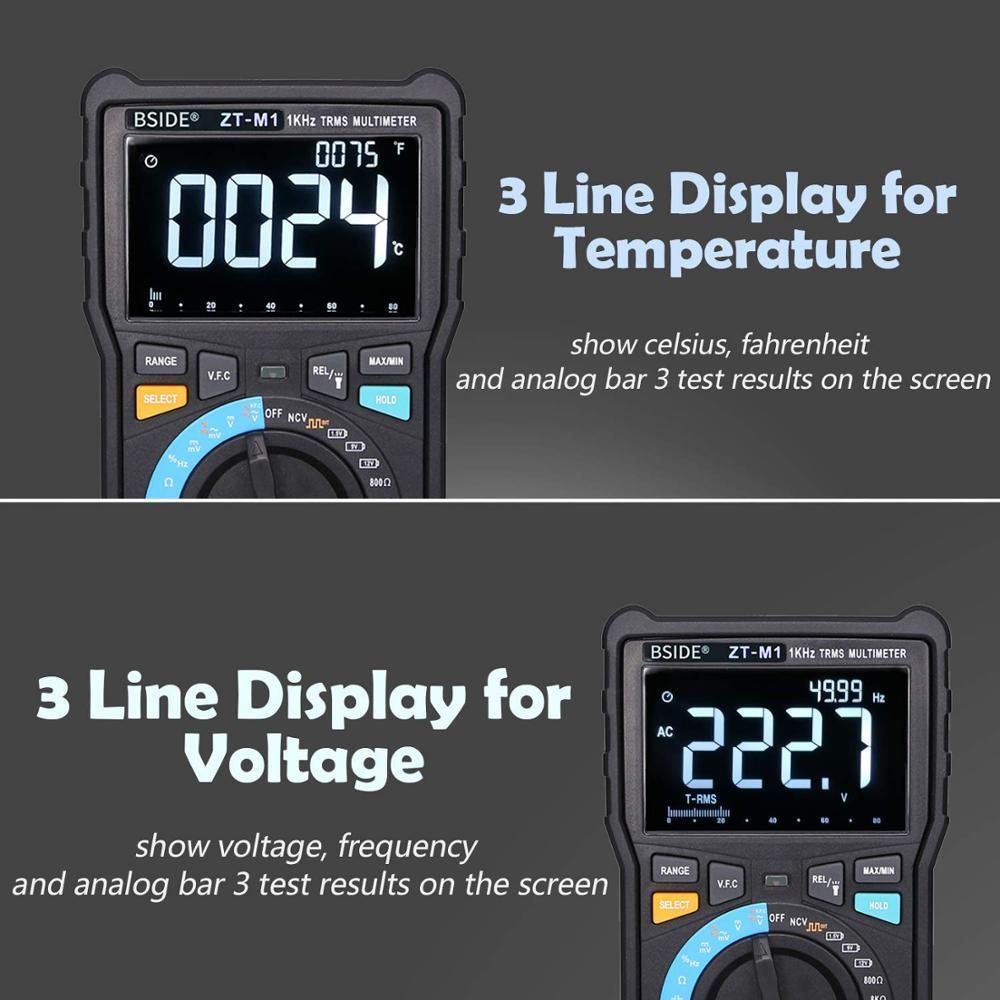 Digital Multimeter Profesional True RMS 8000 Analogue Tester 20A - VirtuousWares:Global