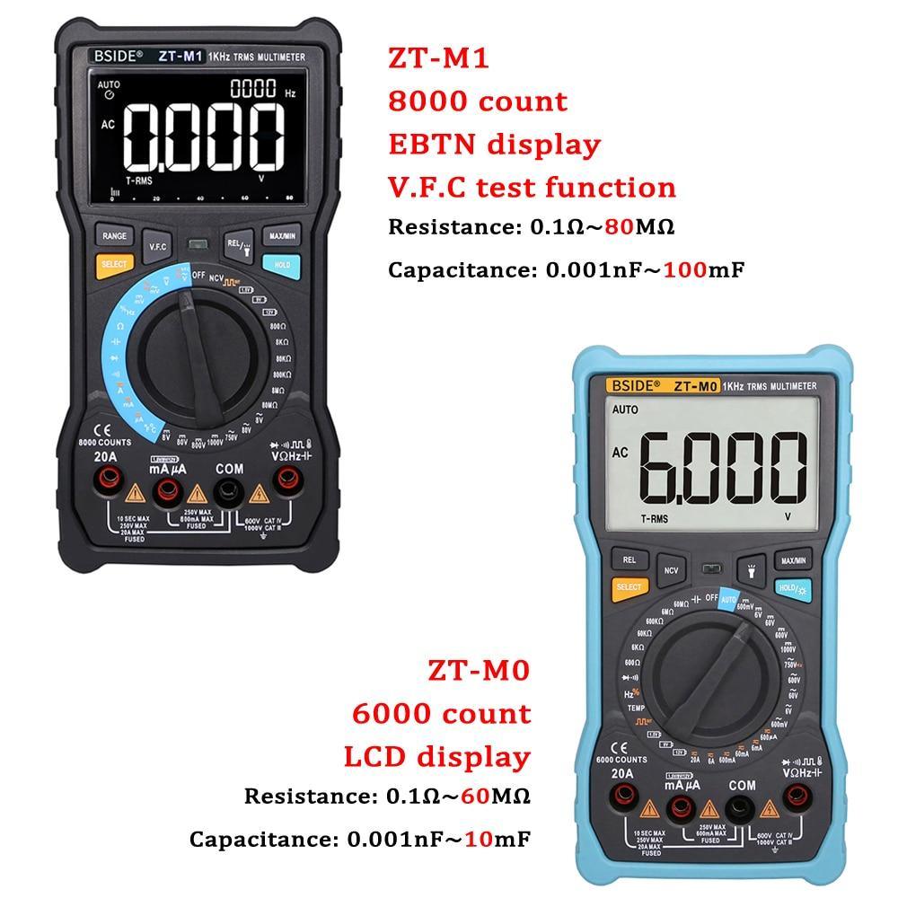 Digital Multimeter Profesional True RMS 8000 Analogue Tester 20A - VirtuousWares:Global