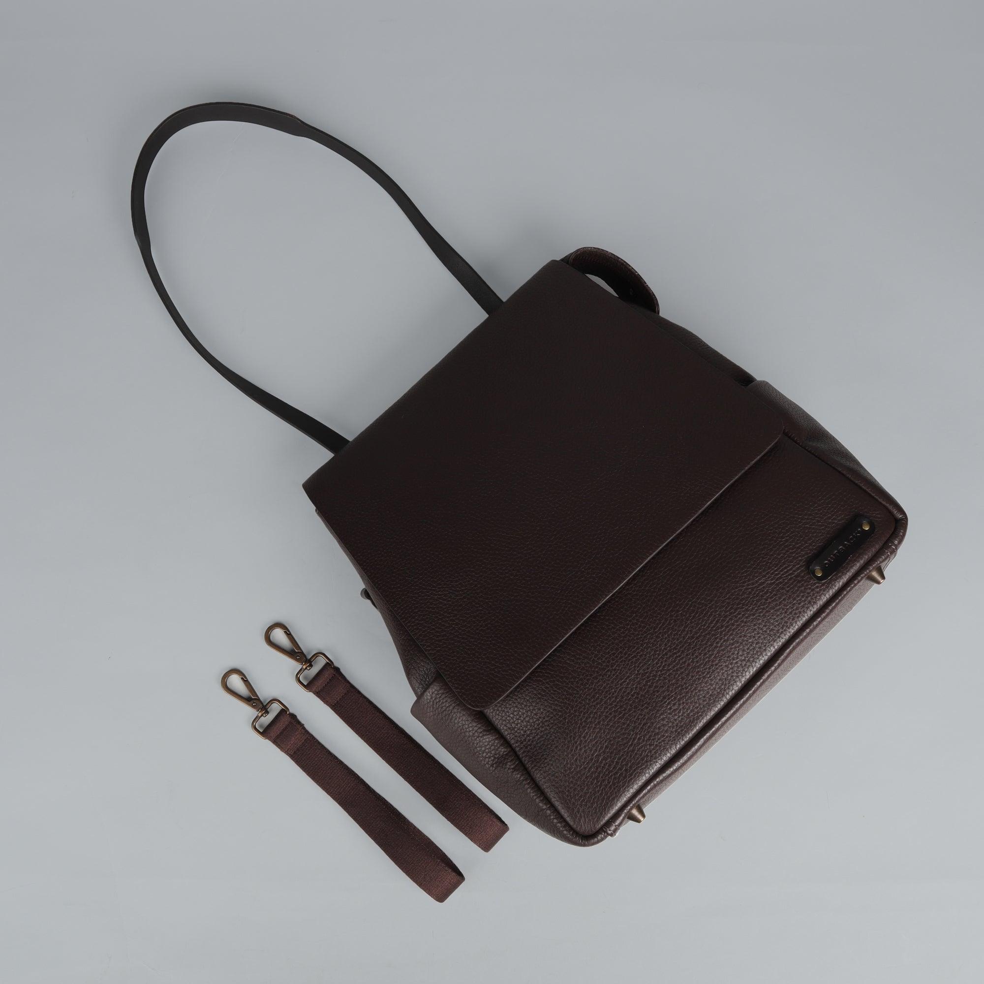 Donna Leather Diaper Bag - VirtuousWares:Global