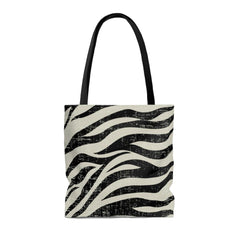 Double Sided Zebra Print Beach Shopper Tote Bag Medium - VirtuousWares:Global