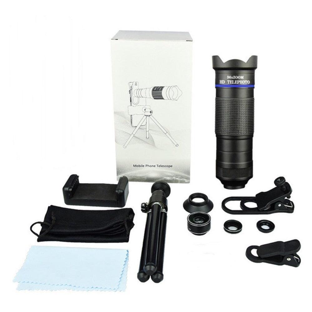 Dragon 36X Mobile Phone Lens Kit With Tripod - VirtuousWares:Global