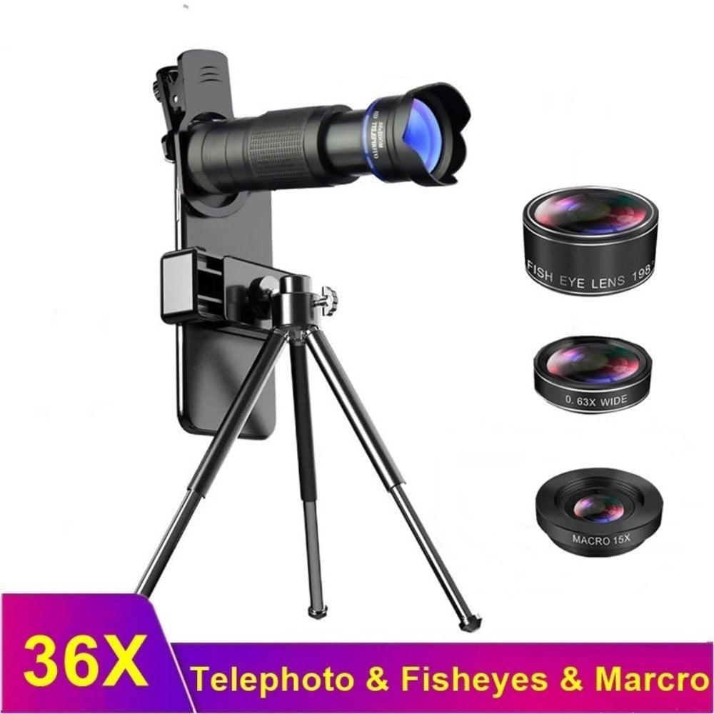 Dragon 36X Mobile Phone Lens Kit With Tripod - VirtuousWares:Global