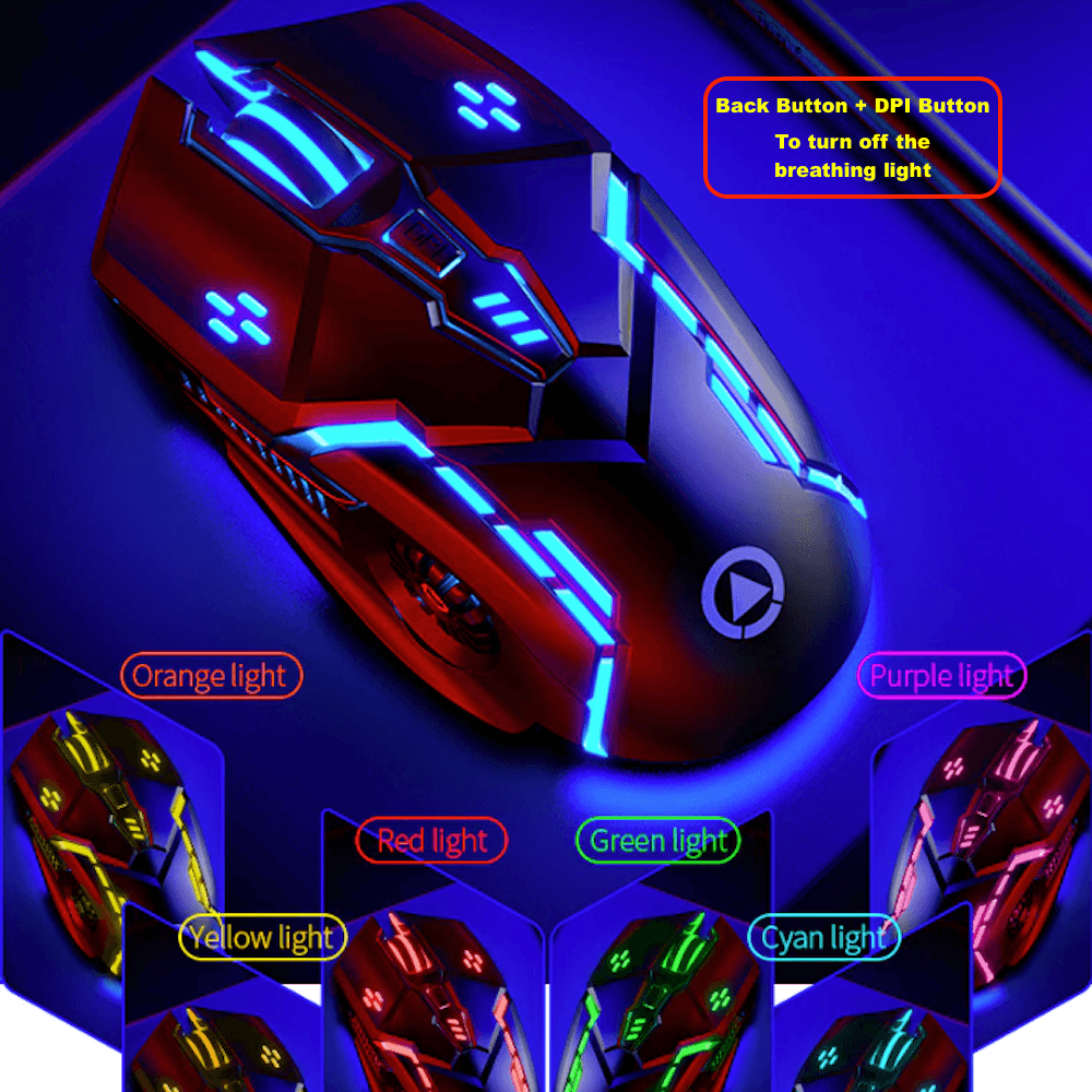 Dragon 6 Buttons 3200 DPI Gaming Mouse - VirtuousWares:Global