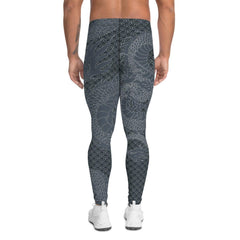 Dragon Leggings for Men Gunmetal Gray - VirtuousWares:Global