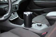 DRINCO® 20oz Insulated Tumbler w/Spill Proof Lid, 2 Straws(Black) - VirtuousWares:Global