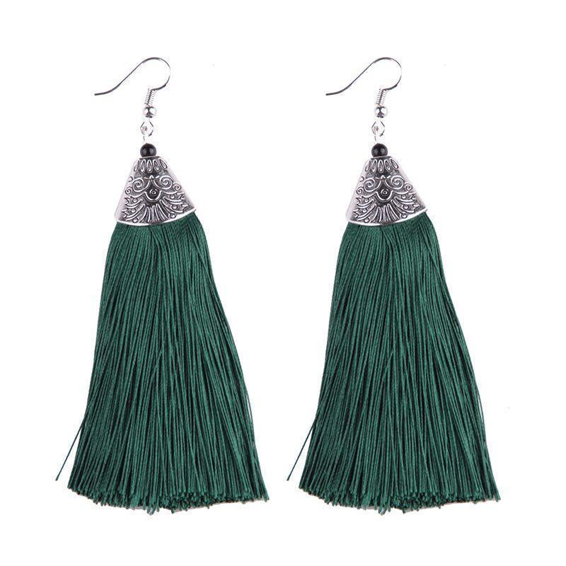 Drop Tassel Earrings - African thread casual Earrings - VirtuousWares:Global