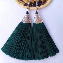 Drop Tassel Earrings - African thread casual Earrings - VirtuousWares:Global