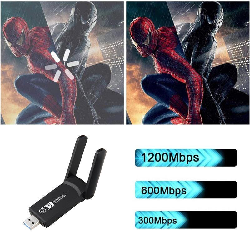 Dual Band 1200mps WiFi Adapter - VirtuousWares:Global