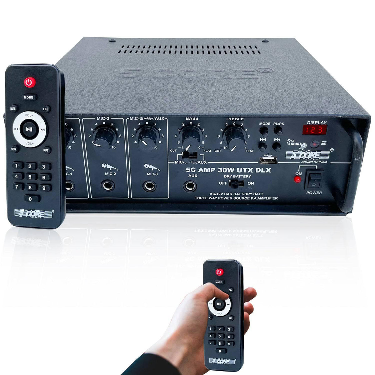 Dual Channel 300W Peak Output Amplifier AMP 30W-UTX-DLX - VirtuousWares:Global