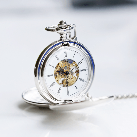 Dual Opening Skeleton Pocket Watches For Sale - VirtuousWares:Global