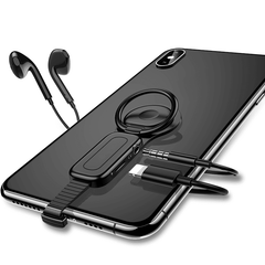 Dual Port Phone Ring Holder Adapter for Lightning Jack Adapter - VirtuousWares:Global