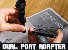 Dual Port Phone Ring Holder Adapter for Lightning Jack Adapter - VirtuousWares:Global