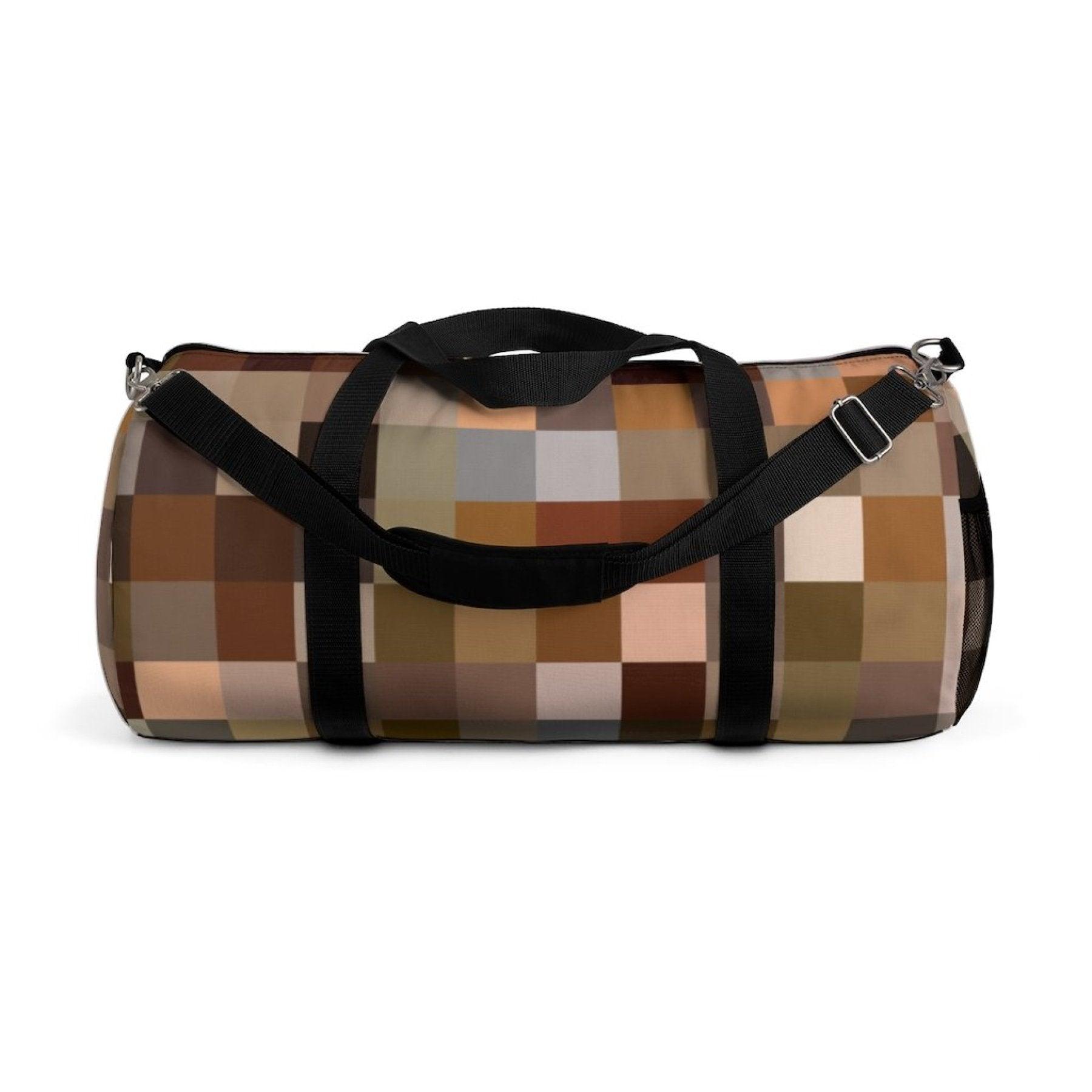 Duffel Bag, Carry On Luggage, Brown Multicolor - VirtuousWares:Global