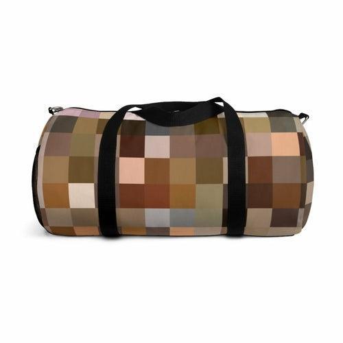 Duffel Bag, Carry On Luggage, Brown Multicolor - VirtuousWares:Global