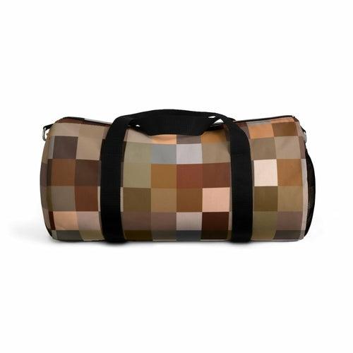 Duffel Bag, Carry On Luggage, Brown Multicolor - VirtuousWares:Global