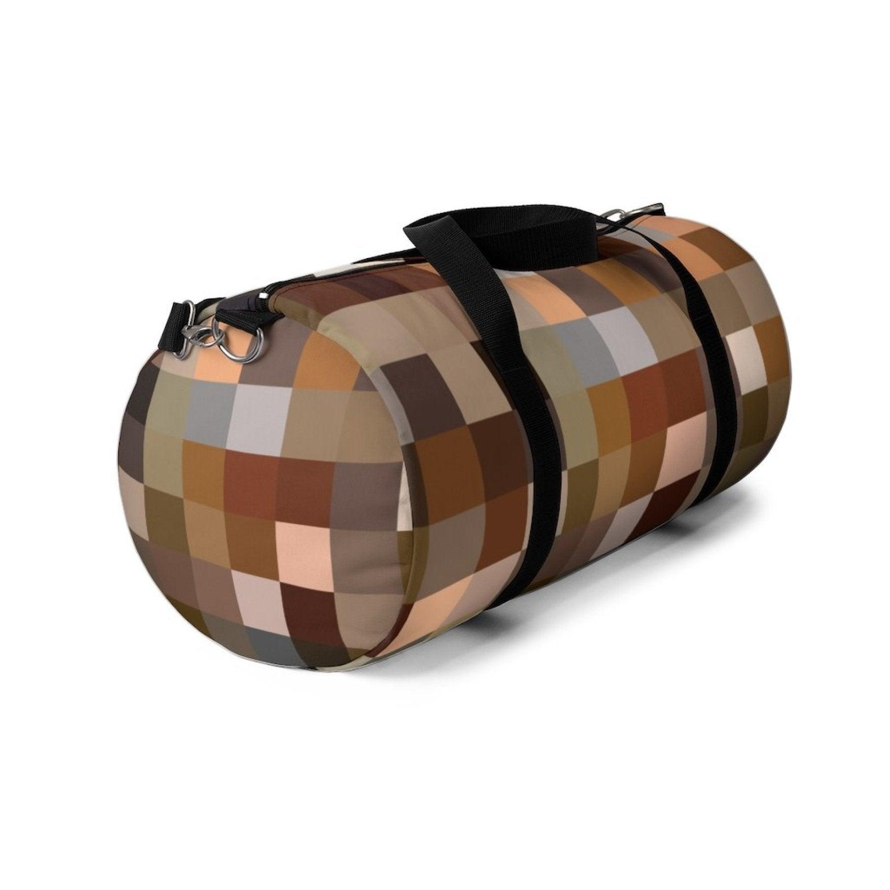 Duffel Bag, Carry On Luggage, Brown Multicolor - VirtuousWares:Global