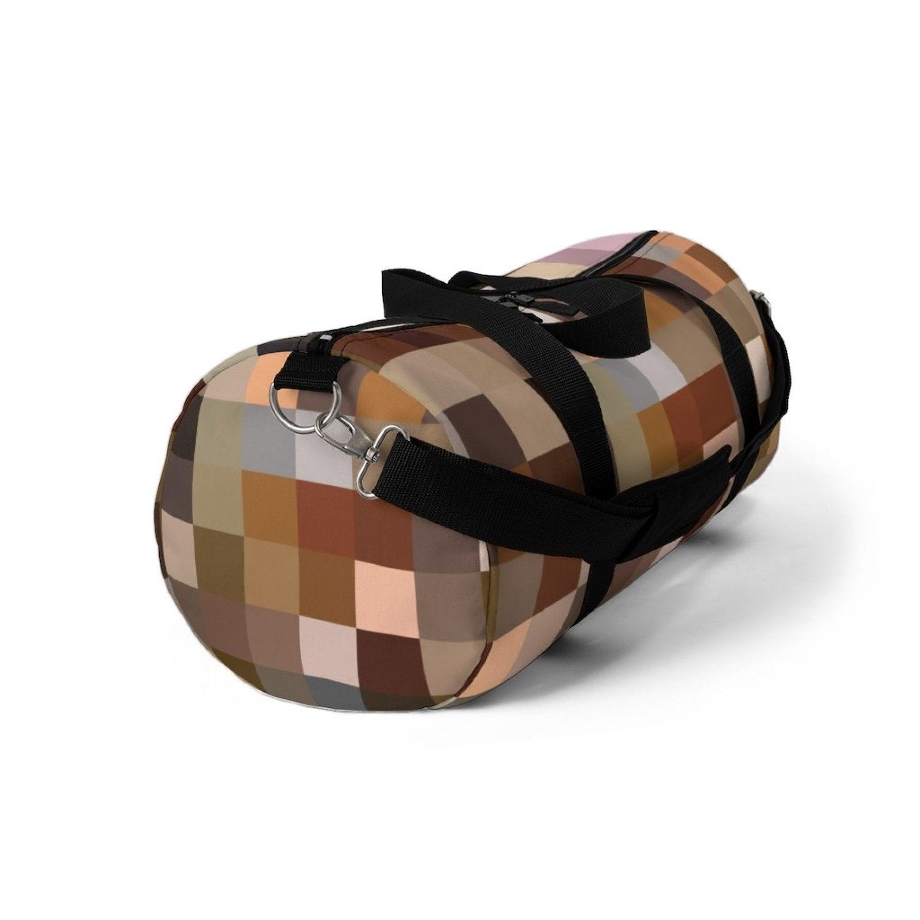 Duffel Bag, Carry On Luggage, Brown Multicolor - VirtuousWares:Global