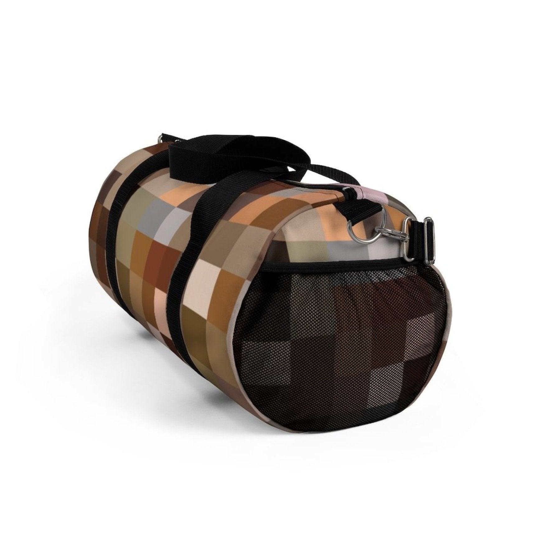 Duffel Bag, Carry On Luggage, Brown Multicolor - VirtuousWares:Global