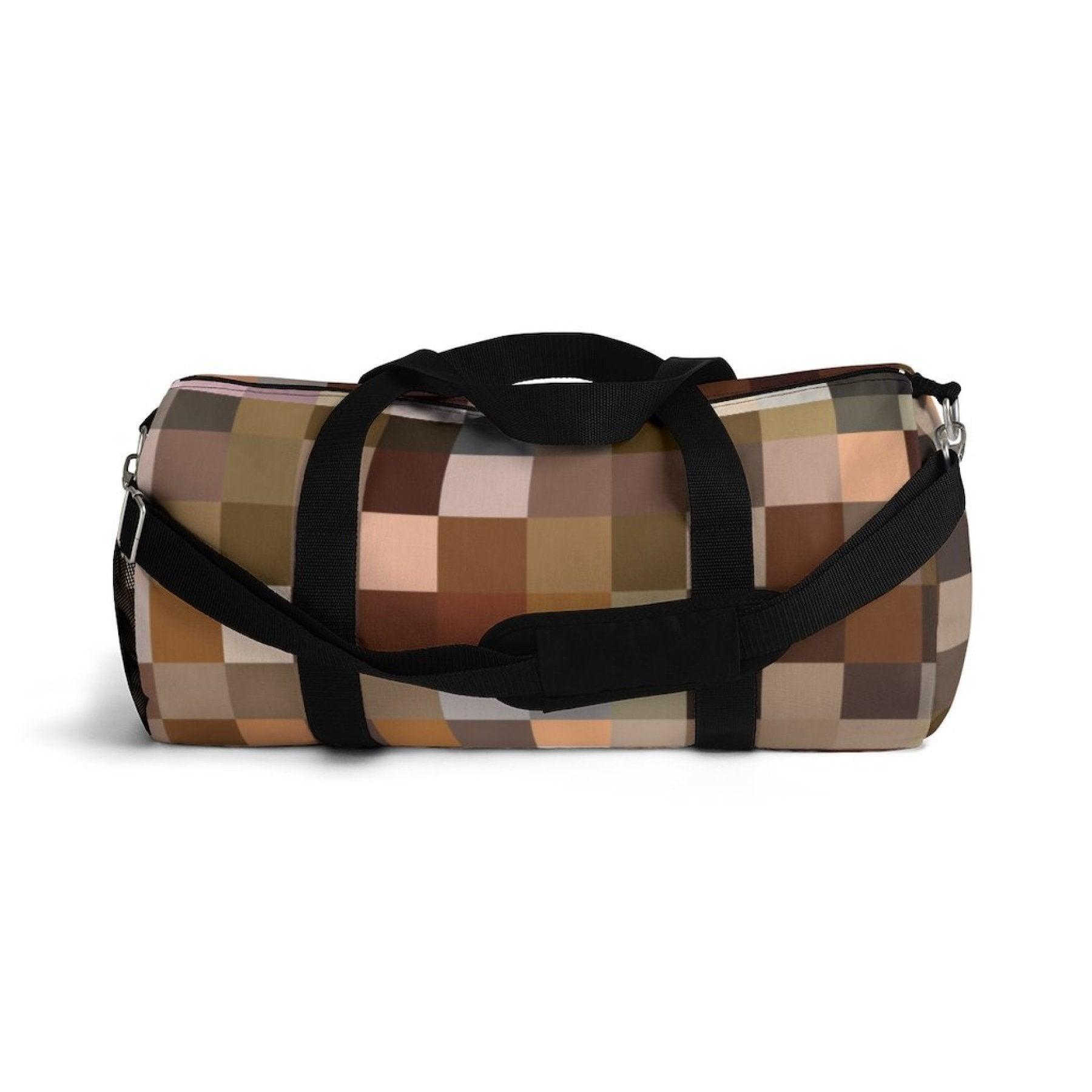 Duffel Bag, Carry On Luggage, Brown Multicolor - VirtuousWares:Global