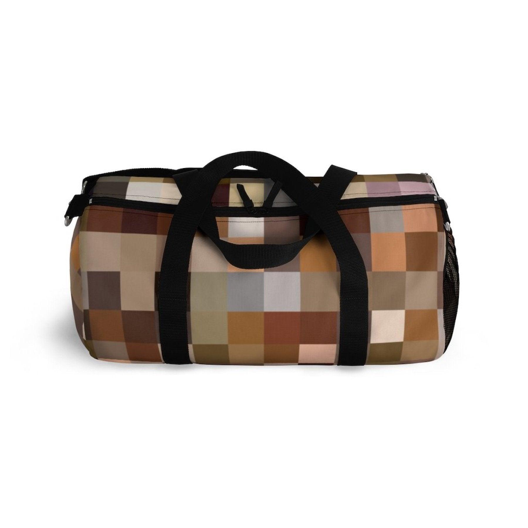 Duffel Bag, Carry On Luggage, Brown Multicolor - VirtuousWares:Global