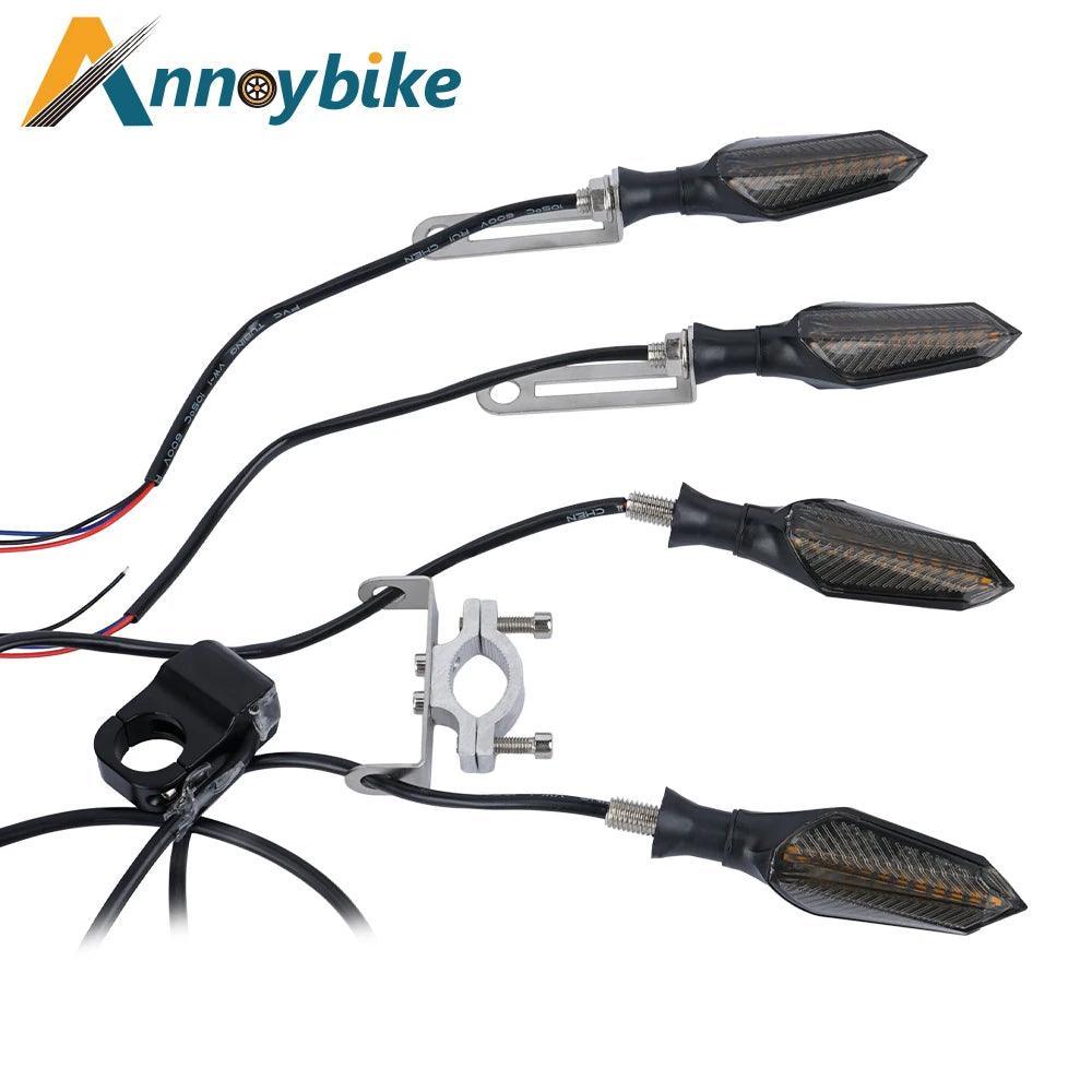 E bike 48V 60V Electric Bicycle Waterproof Cable Light Set Front Rear - VirtuousWares:Global