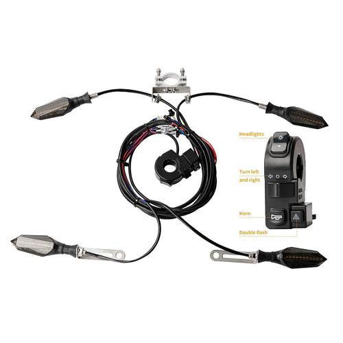 E bike 48V 60V Electric Bicycle Waterproof Cable Light Set Front Rear - VirtuousWares:Global