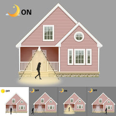 E27 LED Bulb Light Sensor PIR Sensor Warm White - VirtuousWares:Global
