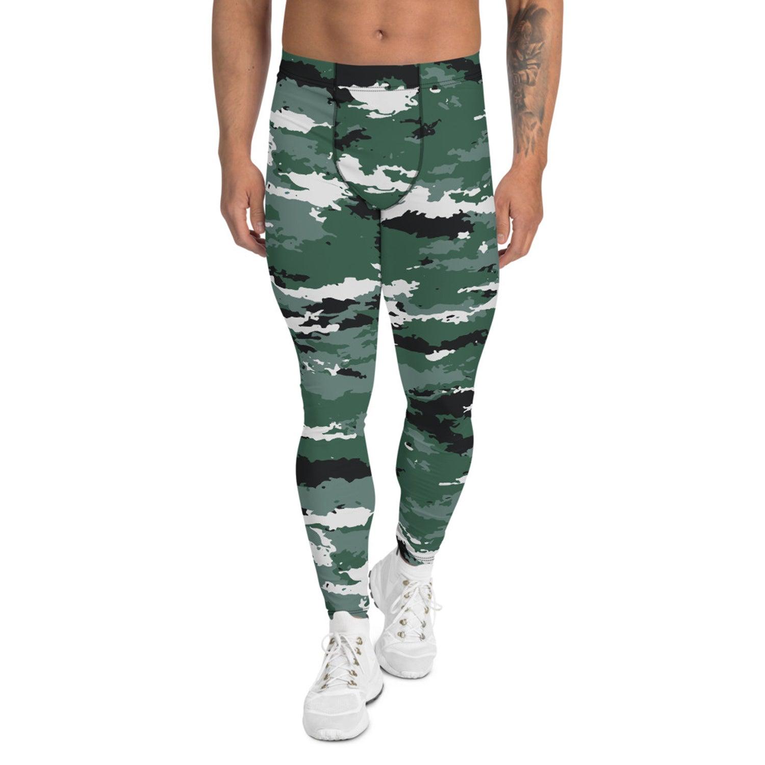 Earth Green Camo Leggings for Men - VirtuousWares:Global