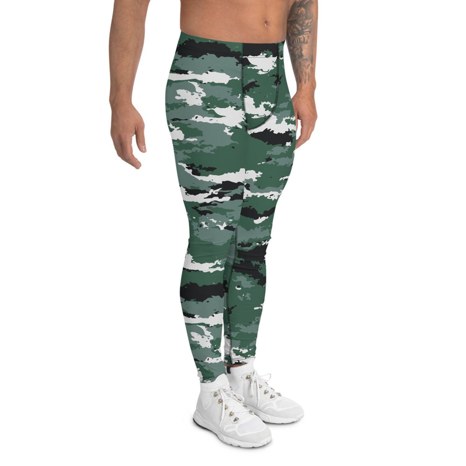 Earth Green Camo Leggings for Men - VirtuousWares:Global