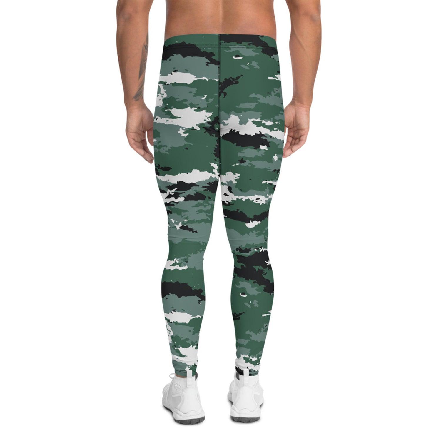 Earth Green Camo Leggings for Men - VirtuousWares:Global